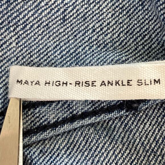 rag & bone Blue Distressed Skinny Jeans - Picture 12 of 15